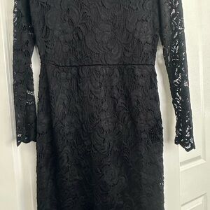 Elegant Black Lace Dress